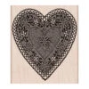 Heart Lace Stamp -Little Craft Place K5326