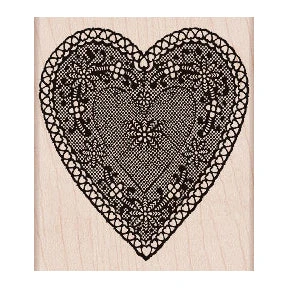 Heart Lace Stamp Heart Lace Stamp -Little Craft Place K5326