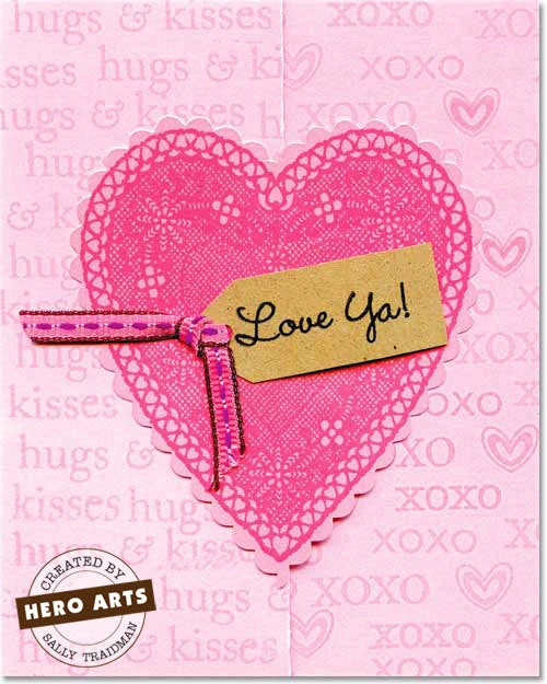 Heart Lace Stamp Heart Lace Stamp -Little Craft Place K5326B