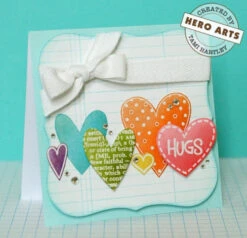 Heart Lace Stamp 5 Heart Lace Stamp -Little Craft Place K5326C