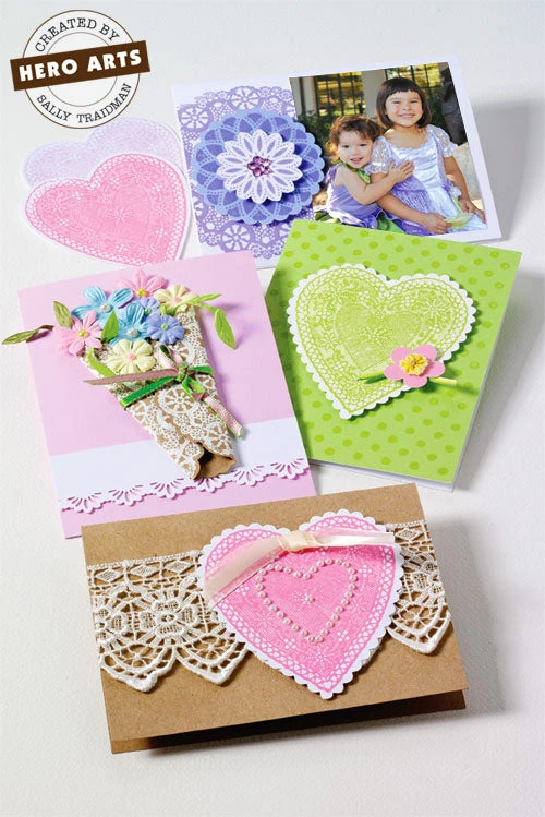 Heart Lace Stamp Heart Lace Stamp -Little Craft Place K5326E