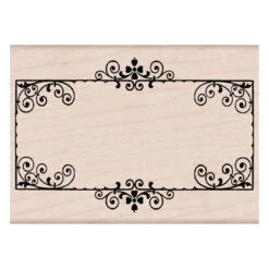 Frame With Scrolls Stamp