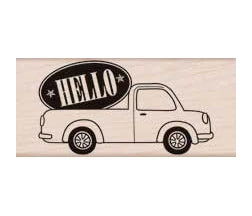 Hello Delivery Truck Stamp Hello Delivery Truck Stamp -Little Craft Place K5652