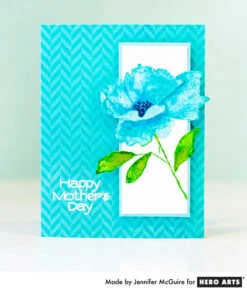 Painted Flower Stamp 4 Painted Flower Stamp -Little Craft Place K5767B