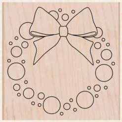 Color A Wreath Stamp