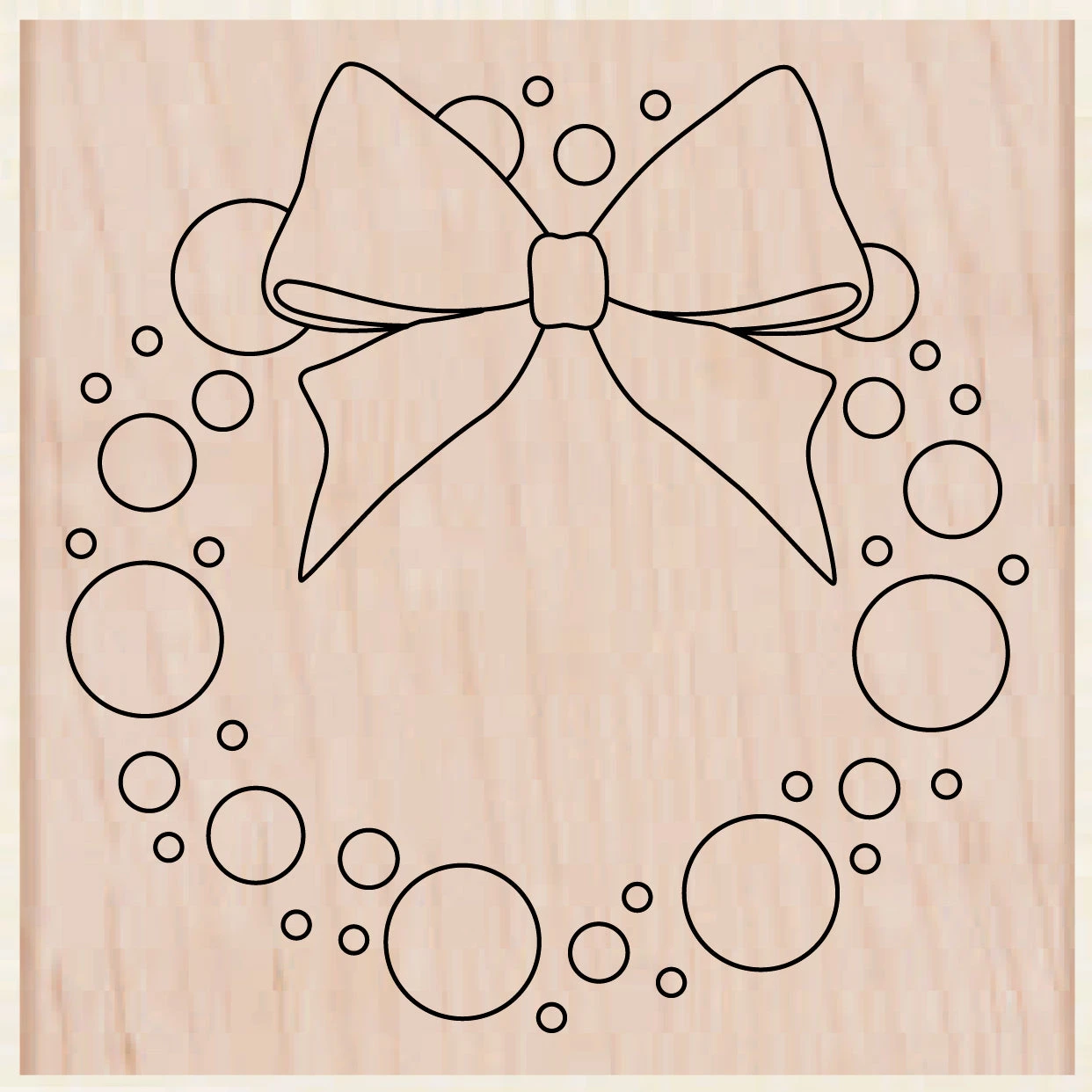 Color a Wreath Stamp Color A Wreath Stamp -Little Craft Place K5808