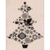 Fancy Tree Rubber Stamp -Little Craft Place K5966