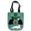 Kitty Cats With Topiary Tote Bag -Little Craft Place KittyCatswithTopiary