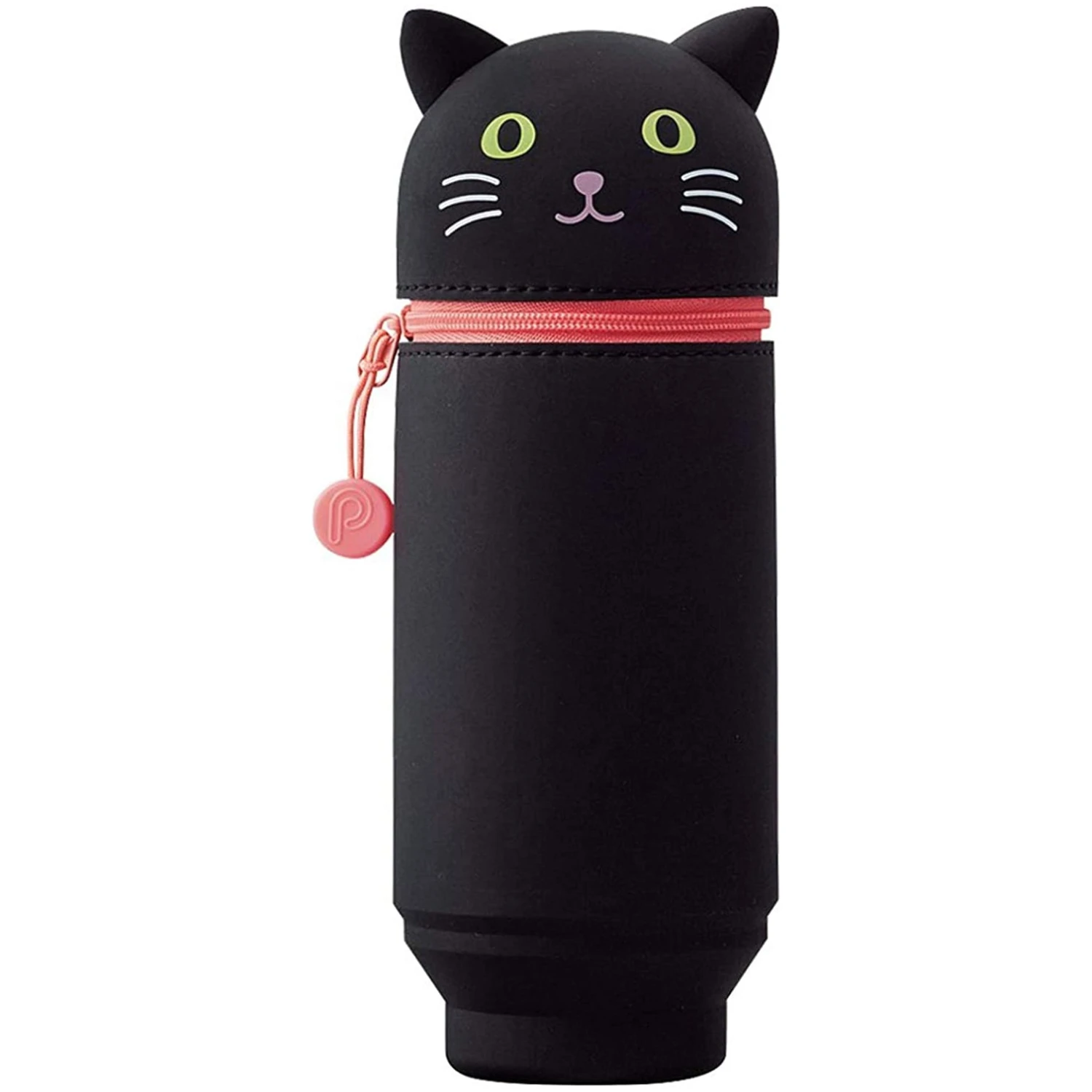 Lihit Lab PuniLabo Stand Up Pen Case - Large Lihit Lab PuniLabo Stand Up Pen Case - Large -Little Craft Place LIHITLABPuniLaboStandUpPenCaseBlackCat 1