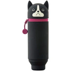 Lihit Lab PuniLabo Stand Up Pen Case -Little Craft Place LIHITLABPuniLaboStandUpPenCaseBostonTerrier
