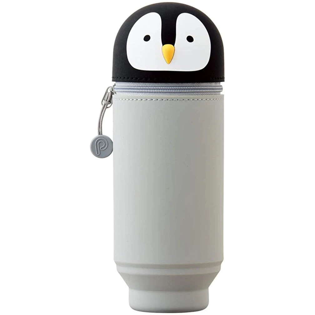 Lihit Lab PuniLabo Stand Up Pen Case - Large Lihit Lab PuniLabo Stand Up Pen Case - Large -Little Craft Place LIHITLABPuniLaboStandUpPenCasePenguin 1