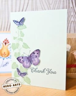 Papillons Stamp Set 5 Papillons Stamp Set -Little Craft Place LL736PapillonsStampSet5