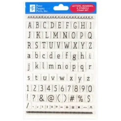 Letters, Numbers & Symbols Clear Stamp Set