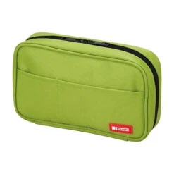Lihit Lab Book Style Pen Case - Standard - Yellow Green