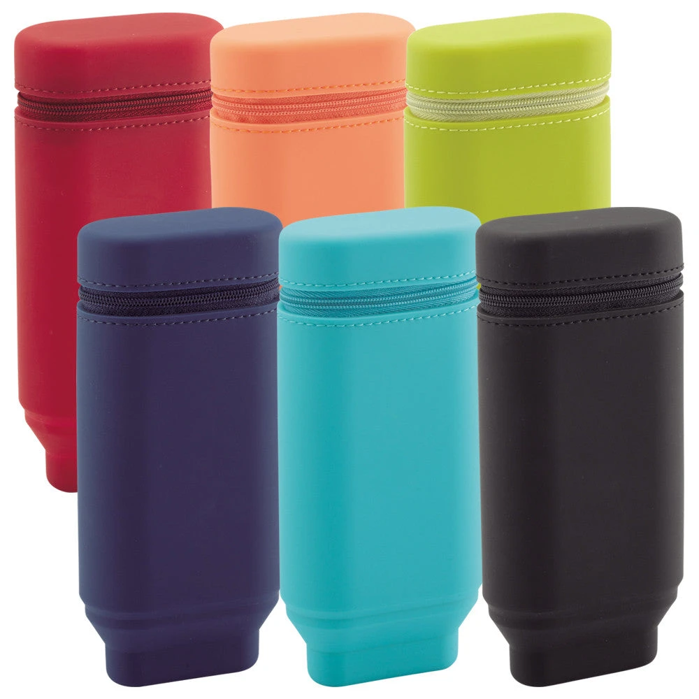 Lihit Lab Smart Fit Stand Pen Case Black Lihit Lab Smart Fit Stand Pen Case Black -Little Craft Place LihitLabSmartFitActactStandPenCase1