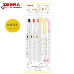 Zebra Sarasa & Mildliner White Series Pen Set A - Limited Edition