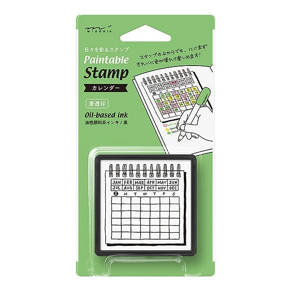 Midori Pre-inked Stamp Calendar Midori Pre-inked Stamp Calendar -Little Craft Place MidoriPre inkedStampCalendar