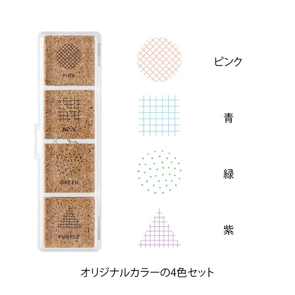 Midori Yuru Log Pre-inked Stamp - Geometric Pattern Midori Yuru Log Pre-inked Stamp - Geometric Pattern -Little Craft Place Midori Yuru Log Pre inked Stamp Geometric Pattern Stamp