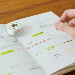 Mizutama Highlighter Tape Cafe Time 7 Mizutama Highlighter Tape Cafe Time -Little Craft Place MizutamaHighlighterTape2 3