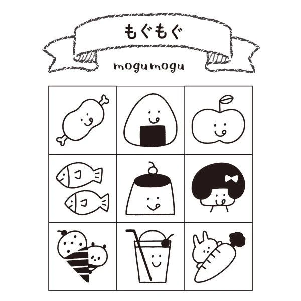Mizutama x Beverly Planner Companion Stamp - Mogu Mogu Mizutama X Beverly Planner Companion Stamp - Mogu Mogu -Little Craft Place MizutamaxBeverlyPlannerCompanionStamp Mogumogu1