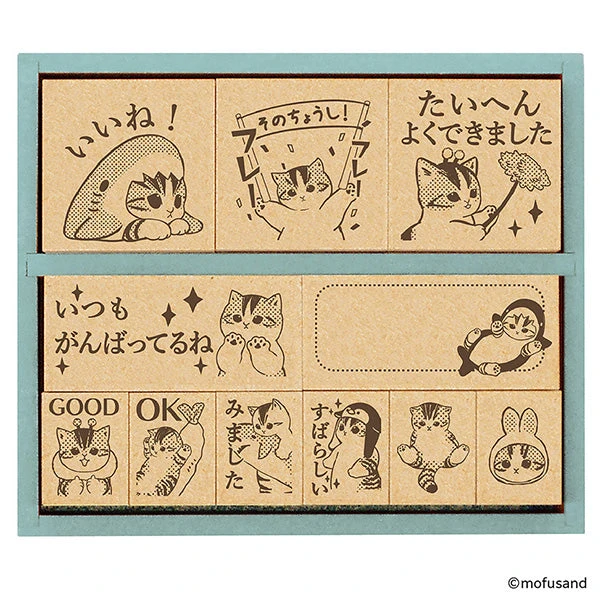 Mofusand Stamp Set Mofusand Stamp Set -Little Craft Place MofusandRubberStampSet