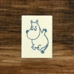 Moomin Moomintroll Rubber Stamp 4 Moomin Moomintroll Rubber Stamp -Little Craft Place MoominMoomintrollRubberStamp3