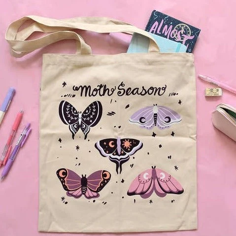 Moth Season Tote Bag Moth Season Tote Bag -Little Craft Place MothSeasonToteBag