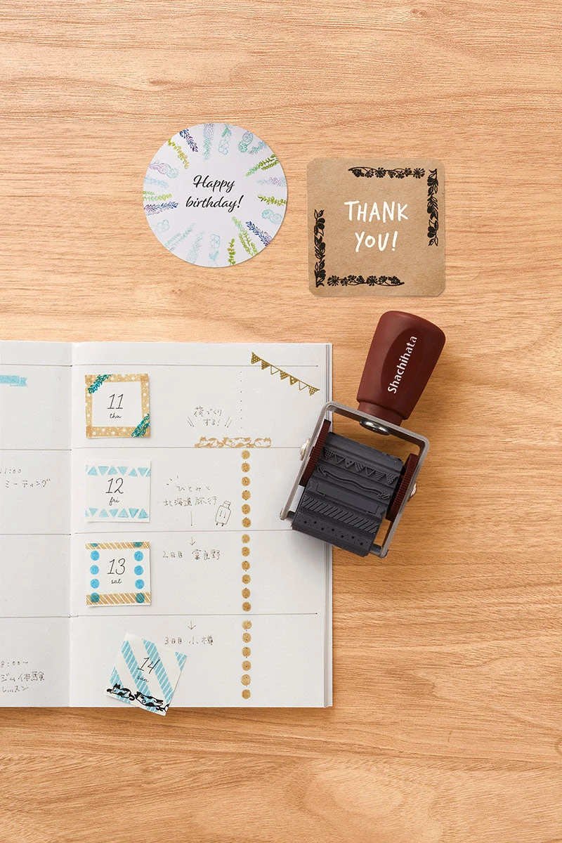 Shachihata Rotating Stamp Decoration Shachihata Rotating Stamp Decoration -Little Craft Place NRD 13A4ShachihataRotatingStampDecoration6