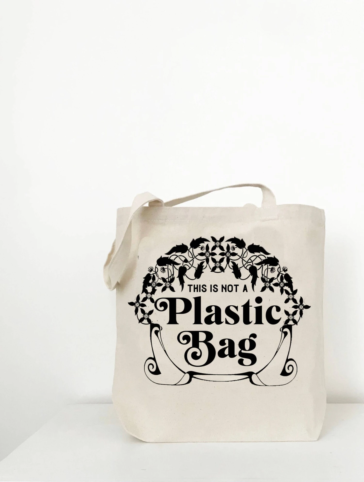 Not a Plastic Bag Canvas Tote Not A Plastic Bag Canvas Tote -Little Craft Place NotaPlasticBagCanvasTote scaled
