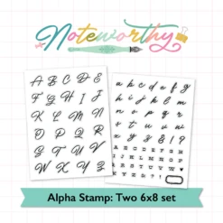 Noteworthy Alphabet 6X8 Clear Stamp Set