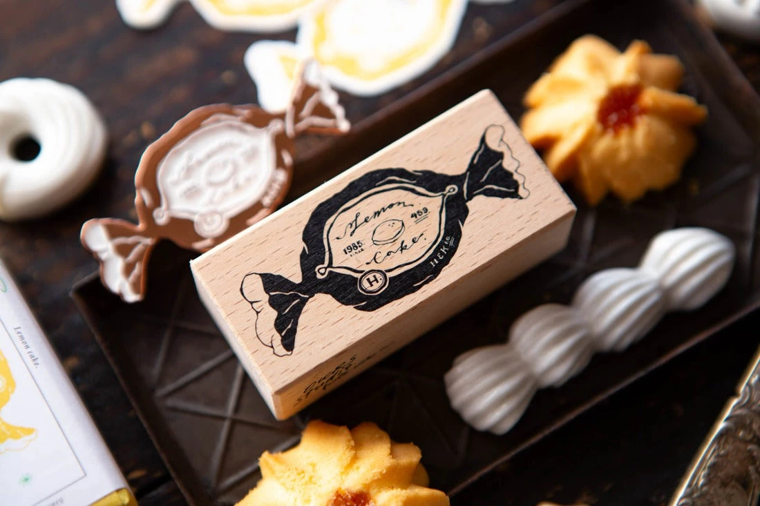 OURS Studio Lemon Cake Rubber Stamp OURS Studio Lemon Cake Rubber Stamp -Little Craft Place OURS Studio Lemon Cake Rubber Stamp