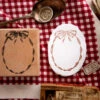 OURS Studio Oval Ribbon Frame Rubber Stamp -Little Craft Place OURS Studio Oval Ribbon Frame Rubber Stamp