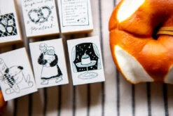 OURS Studio "The Gift" Bakery Rubber Stamp Series 5 OURS Studio "The Gift" Bakery Rubber Stamp Series -Little Craft Place OURS Studio The Gift Bakery Rubber Stamp Series
