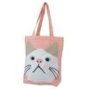 Pink Cat Tote Bag 1 Pink Cat Tote Bag -Little Craft Place PinkCatToteBag