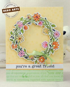Ivy Wreath Stamp 5 Ivy Wreath Stamp -Little Craft Place S5491A