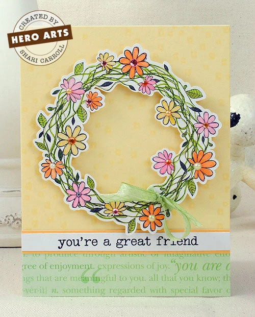 Ivy Wreath Stamp Ivy Wreath Stamp -Little Craft Place S5491A