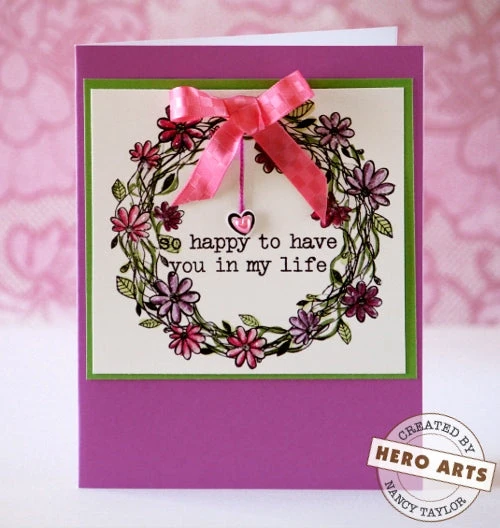 Ivy Wreath Stamp Ivy Wreath Stamp -Little Craft Place S5491B