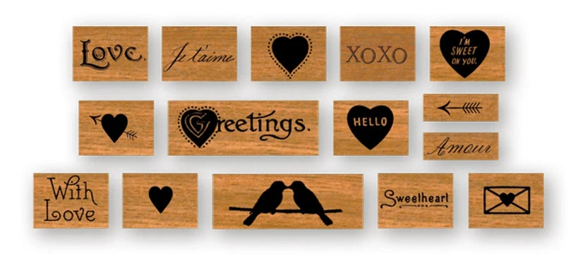 Love Rubber Stamp Set Love Rubber Stamp Set -Little Craft Place STSET LOV2