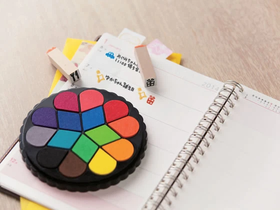 Shachihata Irodori Stamp Pad - Bouquet Type Shachihata Irodori Stamp Pad - Bouquet Type -Little Craft Place ShachihataIrodoriStampPad BouquetType6