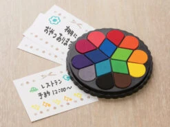 Shachihata Irodori Stamp Pad - Bouquet Type 6 Shachihata Irodori Stamp Pad - Bouquet Type -Little Craft Place ShachihataIrodoriStampPad BouquetType7