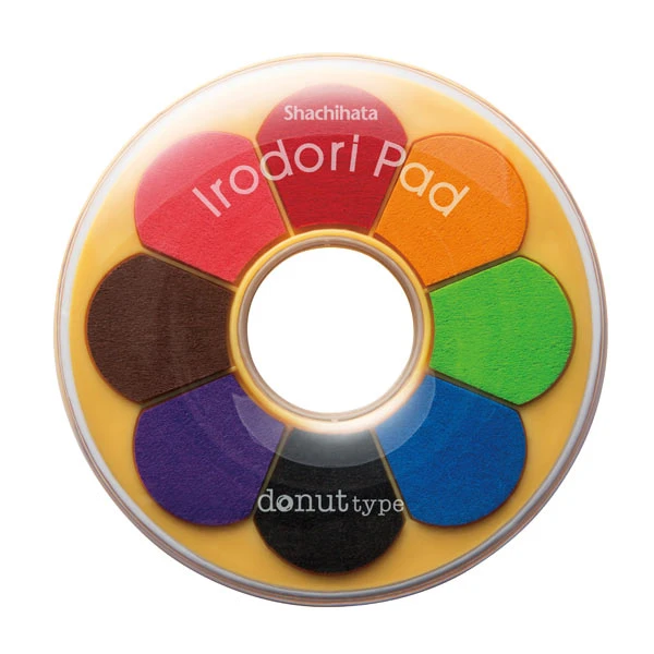 Shachihata Irodori Stamp Pad - Donut Type Shachihata Irodori Stamp Pad - Donut Type -Little Craft Place ShachihataIrodoriStampPad DonutType