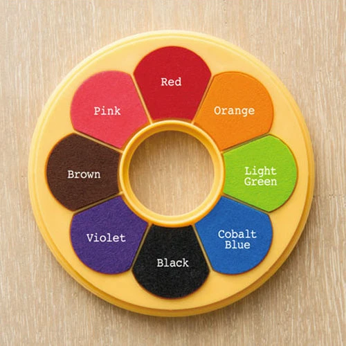 Shachihata Irodori Stamp Pad - Donut Type Shachihata Irodori Stamp Pad - Donut Type -Little Craft Place ShachihataIrodoriStampPad DonutType1