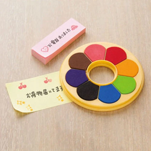 Shachihata Irodori Stamp Pad - Donut Type Shachihata Irodori Stamp Pad - Donut Type -Little Craft Place ShachihataIrodoriStampPad DonutType5