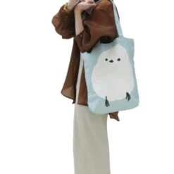 Shima Enaga Bird Tote Bag -Little Craft Place ShimaEnagaLong TailedTitBirdToteBag4