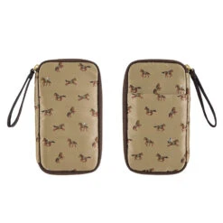 Hobonichi Techo 2026 - Small Drawer Pouch (Bow & Tie: Galloping Horses) -Little Craft Place Small Drawer Pouch Bow Tie Galloping Horses Horse