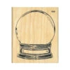 Snow Globe Rubber Stamp -Little Craft Place SnowGlobe 1