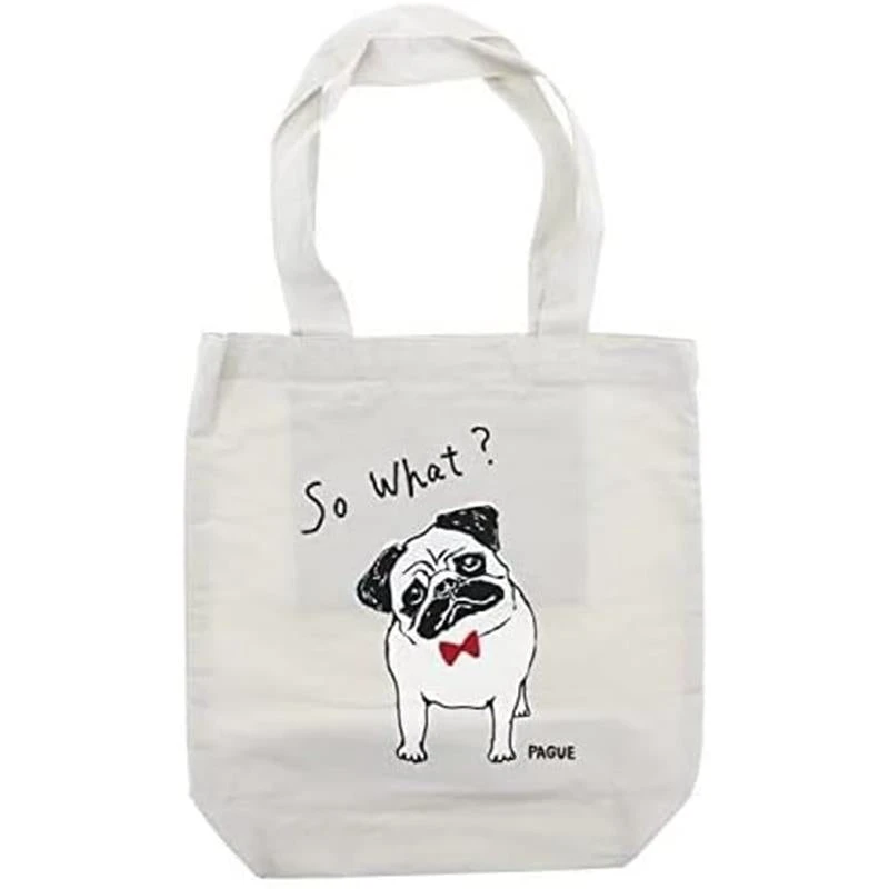 So What Pug Tote Bag So What Pug Tote Bag -Little Craft Place SoWhatPugToteBag