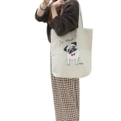 So What Pug Tote Bag 6 So What Pug Tote Bag -Little Craft Place SoWhatPugToteBag5