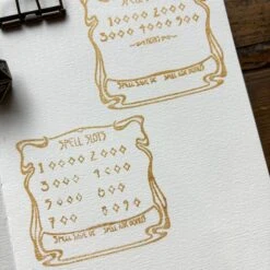 Spell Slot Rubber Stamp For Dnd Full Caster -Little Craft Place SpellSlotRubberStampForDnd
