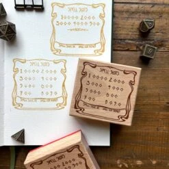 Spell Slot Rubber Stamp For Dnd Half Caster -Little Craft Place SpellSlotRubberStampForDnd3 1